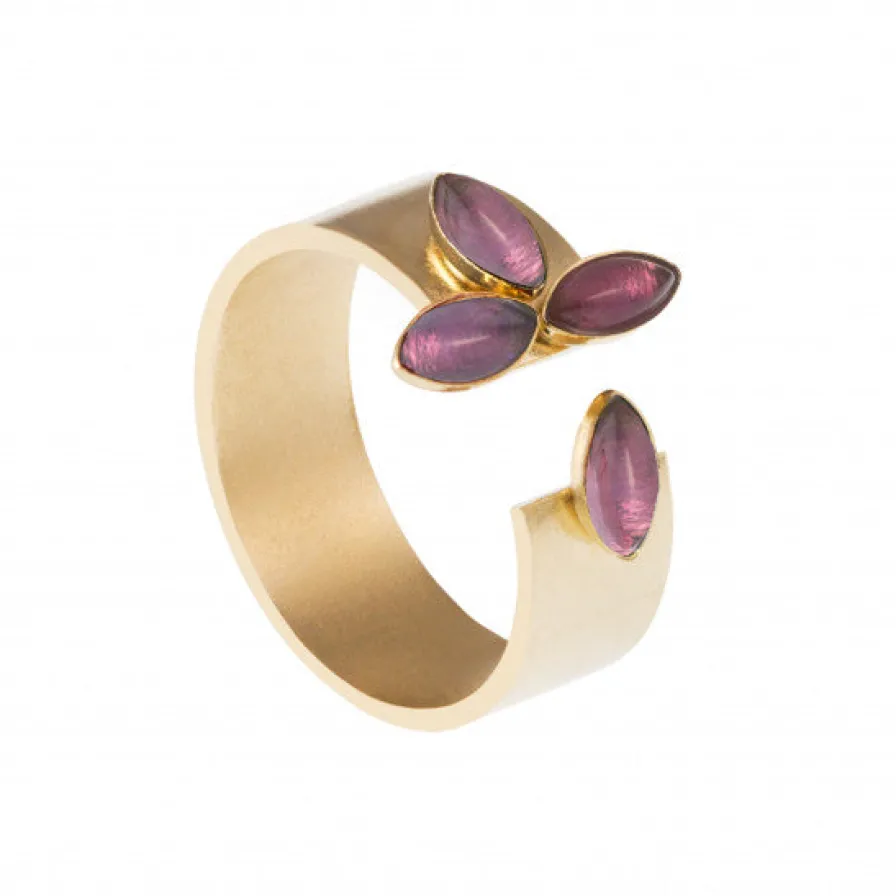 Best Sale Bague Fleur FLORES Pierre Naturelle | Bijoux