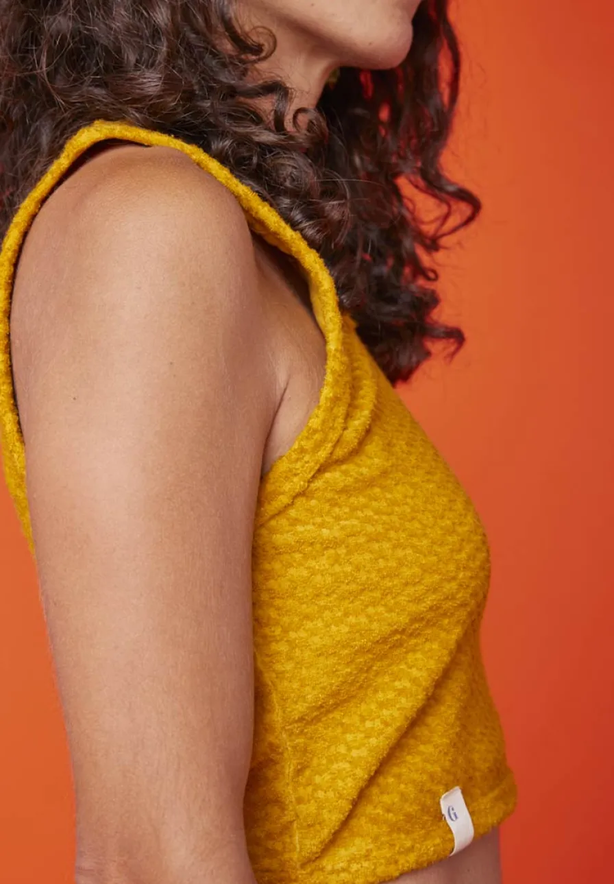 Flash Sale Débardeur Tissus Eponge Coton Bio | Femme Fin De Collection
