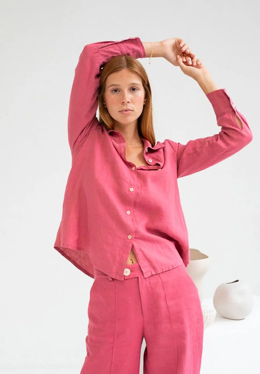 Flash Sale Pantalon Carotte En Lin | Femme Pantalons & Jeans