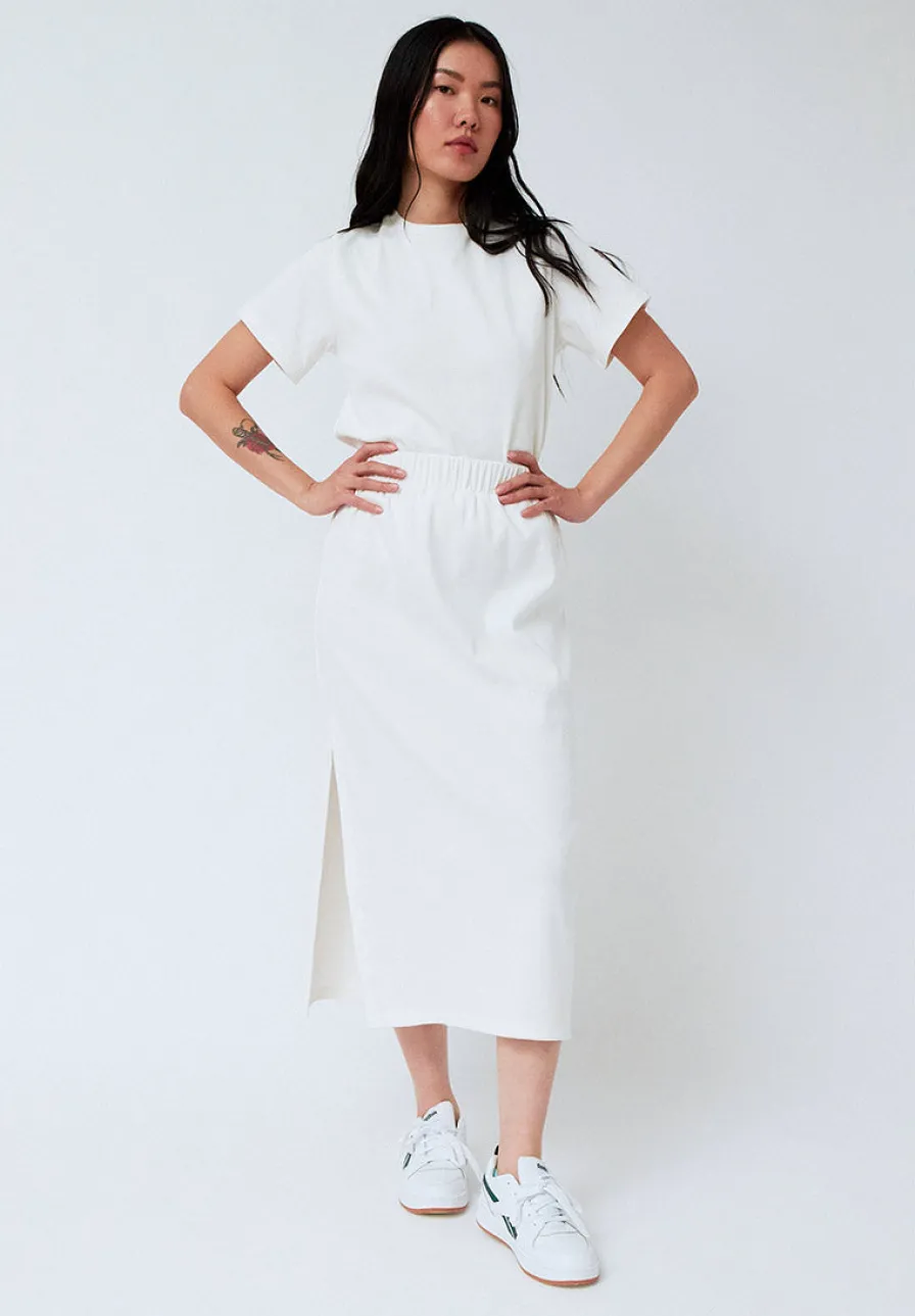 Sale Tee-shirt Femme Blanc - En Matières Ecologiques Femme Tops
