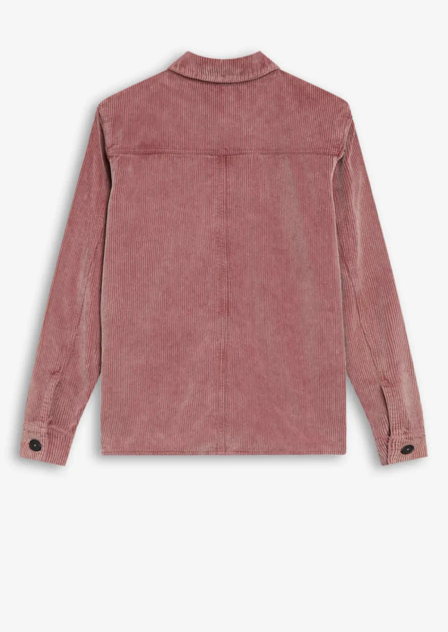 Outlet Veste velour côtelé rose - En Coton Bio Femme Manteaux & Vestes